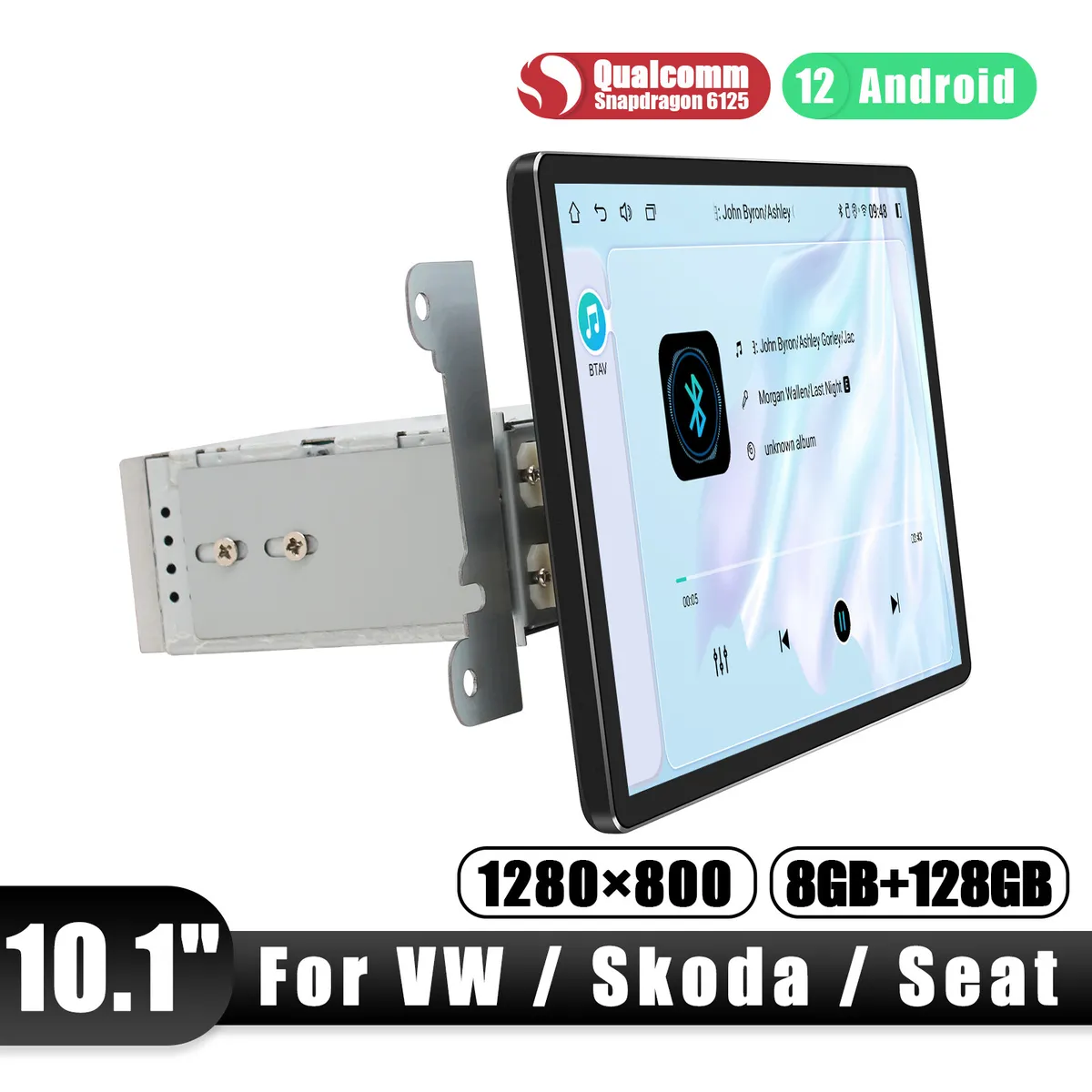 JOYING 10.1 Android 12 Car Radio GPS Navi for VW SEAT SKODA with Qualcomm  Chip