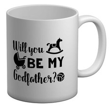 Will You Be My Godfather Weiß 11 Unzen Becher Tasse