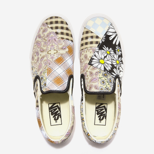 vans slip on patchwork