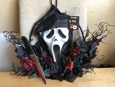 SCREAM Light Up Ghostface Wreath Official Spirit Decor - Halloween Horror - NWT