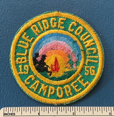 Vintage 1956 BLUE RIDGE COUNCIL Boy Scout Camporee PATCH BSA Uniform ...