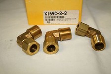 NEW (12) PARKER METAL COMPRESSION TUBE FITTINGS, THREAD SZ 1/2-14, #169C-8-8