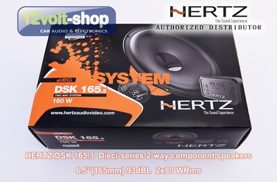Hertz Dsk 165.3 kit Casse Altoparlanti per Auto 2 Vie 165 mm 16,5cm 160W Nuovo e