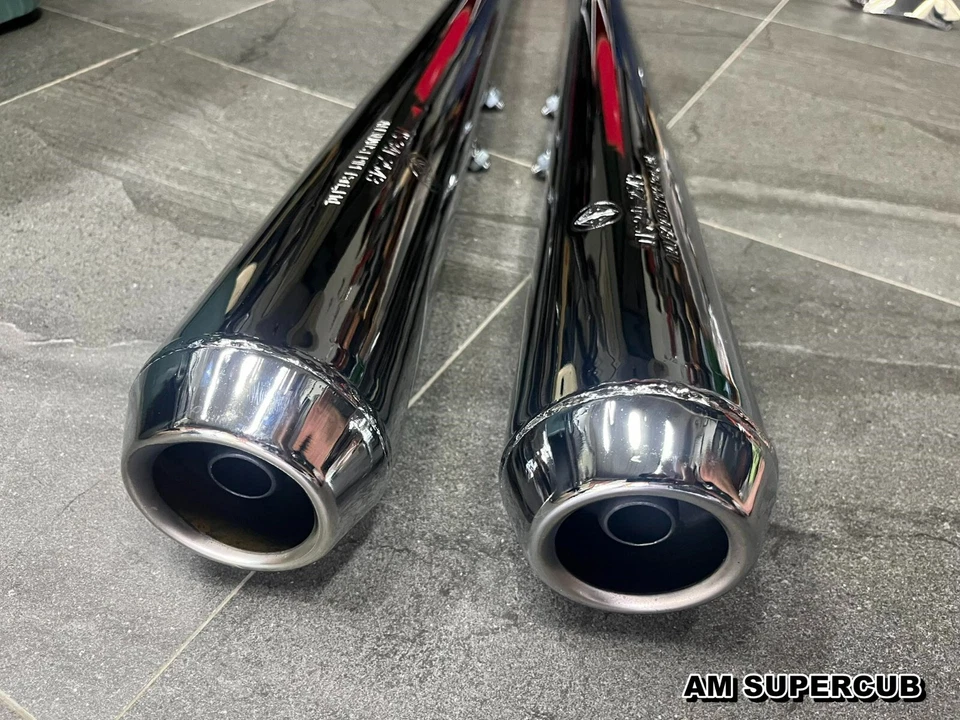 HONDA CB250 CB350 EXHAUST MUFFLER LH & RH 1 PAIR - Image 3 of 4