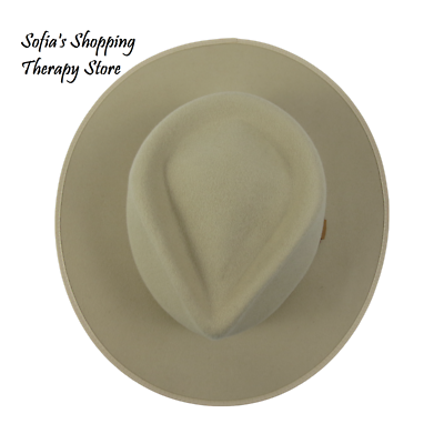 Will + Bear LARGE Calloway Cream Felt Sun Hat Semi Soft Wool  display picture 2