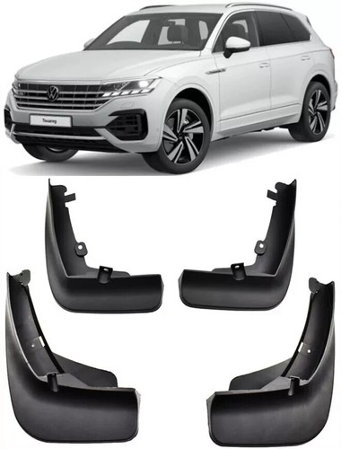 Genuine New Set Splash Guards Mud Flaps For VW 2018 Touareg R-Line R Line