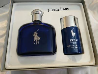 Polo Ralph Lauren Blue Gift Set for Men - 4.2 oz EDT spray and 2.6