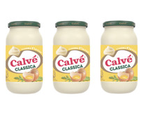 3x Calve Calvè Klassik Mayonnaise mayo classic Fritessoße Soße Sauce glass 450ml