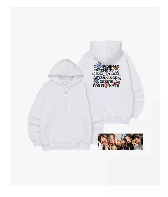 LE SSERAFIM FAN MEETING FEARNADA 2023 S/S OFFICIAL MD HOODIE + PHOTO CARD SET