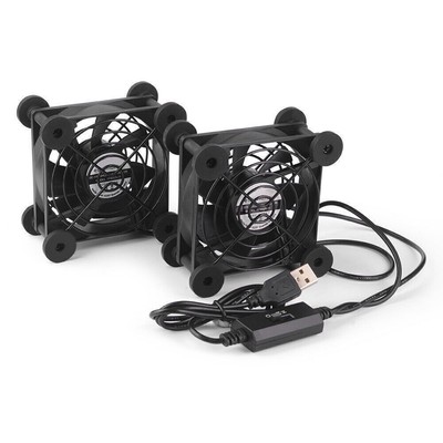 USB PC Ventilator lüfter 120/80mm 2in1 Leise PC Gehäuselüfter  Einstellbare Fan