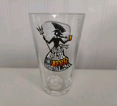Great British Beer Festival 2011 Half Pint Glass Bombardier Bus Camra 40 Years