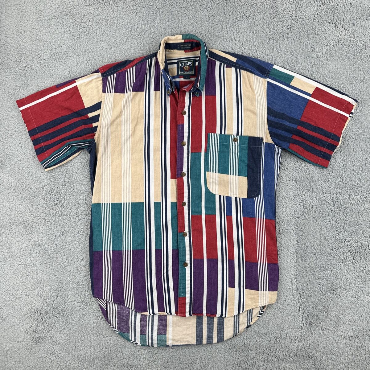 Vintage Chaps Ralph Lauren Men's S 90s Multicolor Short Vintage Chaps Ralph Lauren Men's S 90s Multicolor Short