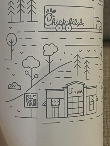New Chick-Fil-A 40 Oz Limited Edition Metal Tumbler h2go *small scrape - Picture 5 of 10