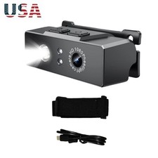 2 in 1 Head-mounted Action Camera 1080P HD Camcorder Camera Night Vision w/Light