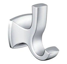 Moen YB5103CH Voss Double Robe Hook Chrome Polished Bathroom Hook