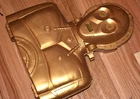 C3PO Action Figure Carrying Case Nice Condition Tested Star Wars 1996
