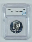 1964 Kennedy Half Dollar PR66 CAM ICG