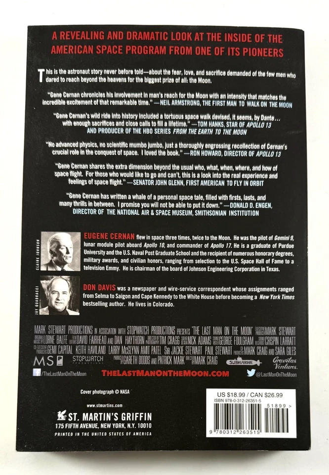 The Last Man on the Moon by Donald Davis & Eugene Cernan ( 2000, First Edition ) - Image 3 of 4