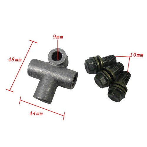 Wide Compatibility Brake Hose T Connector for Motorcycle ATV Karting Parts - Picture 6 of 9