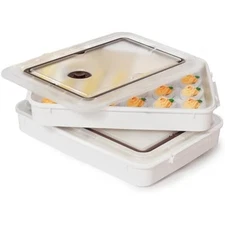 Deviled egg containers with lid, (set of 2), plastic deviled egg tray 