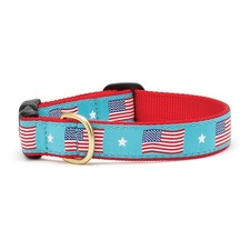 Up Country Dog Collar Flag Day Pattern Sizes XS SM MD XL