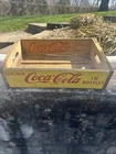 Vintage Coca-Cola Coke Yellow Wooden Crate 1967 Chattanooga