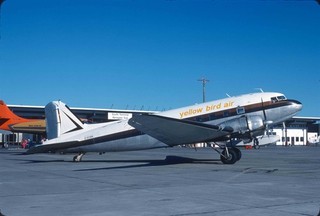 Original colour slide Yellow Bird Air DC 3 C GYBA 1978