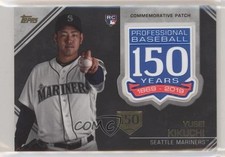2019 Topps Update Manufactured 150th Anniversary /150 Yusei Kikuchi Patch 08u6