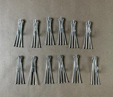 Lot Of 12 Vintage 3” Slip On Curtain Pleater Hooks 4 Prong Drapery Pins
