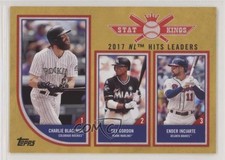 2018 Topps Big League Stat Kings Trio Gold Ender Inciarte Dee Gordon #305 0w8