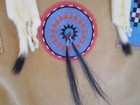 Contemporary Cree beaded buckskin shirt by Gordon Six Pipe (Nightscout), ermine — photo 4