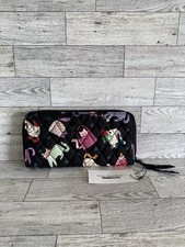 NWT Vera Bradley Outlet Herding Cats Cotton Essential Continental Zip Wallet