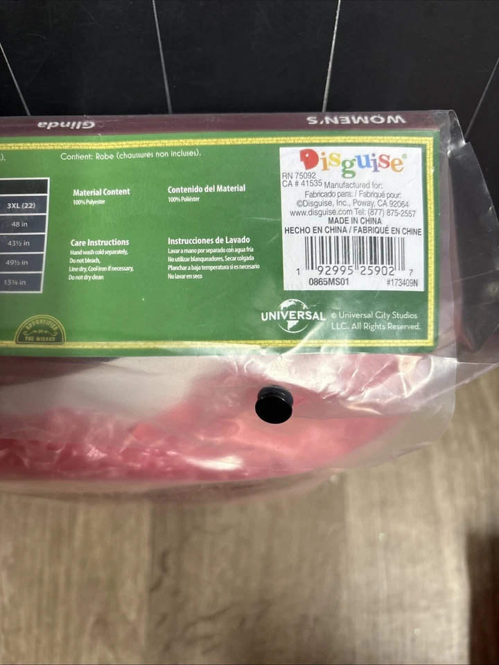 Glinda Wicked Pink Dress Deluxe Adult Costume Small 4/6 Witch Oz Disguise A3 - Image 4 of 4