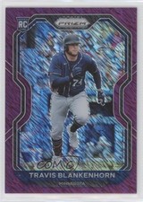 2021 Panini Prizm Tier II Purple Shimmer Prizm 7/7 Travis Blankenhorn #122 1m8