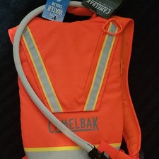 CamelBak Hi-Viz Hydration Pack Orange Reflective Lightweight Padded Straps