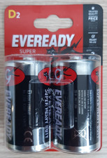 EVEREADY D BATTERIES SIZE D CELLS POWER BATTERIES 1.5 EXPIRY LR20 MN1300