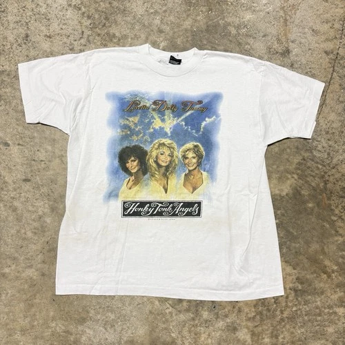 Dolly Parton Honky Tonk Angels T-Shirt Loretta 1990s vintage concert t-shirt, vintage, size XL, single stitch, B+ condition