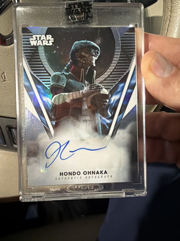 Jim Cummings as Hondo Ohnaka 2023 Topps Star Wars Signature Series Encased Auto!