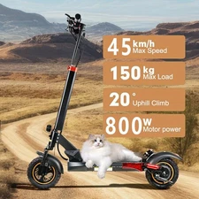 800W/48V Electric Scooter Foldable E-Scooter Adult 10 in Off Road Tires Scooter