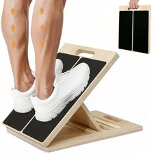 Adjustable Slant Board for Calves Stretching, Portable Wooden Incline Board