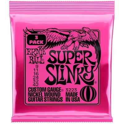 Electric Guitar Strings - Ernie Ball Super Slinky 12 Pack