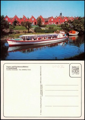 Friedrichstadt (Eider) Fahrgast-Schiff SEEROSE der Grachtenrundfahrten   1980
