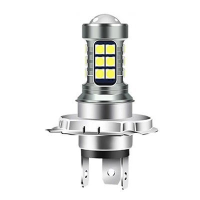 Phare moto LED haute luminosité H4 H6 BA20D 27 feux 7W 6000K - Photo 1/4