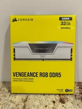 CORSAIR Vengeance White RGB 32GB (2 x 16GB) DDR5 RAM 6000Mhz- SEALED