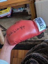 Michael Spinks Jinx Autographed Everlast Boxing Glove JSA COA - Beautiful Auto!!
