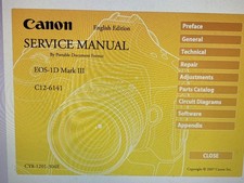 Canon Eos-1b Mark 3 Service Manual Digital