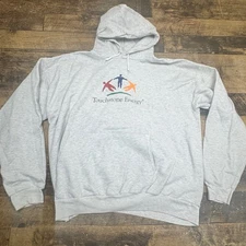 Hanes ComfortBlend PrintPro Hoodie Sweatshirt Adult 2XL Gray Touchstone Energy