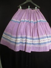 Vintage Seminole/Miccosukee Patchwork Skirt Native American Handmade Tribal Art