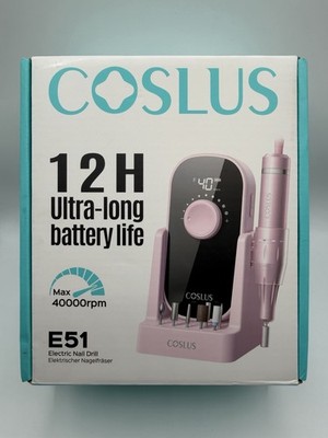 Coslus 12 H Ultra Long Battery Life Max 40,000 Rpm E51 Electric Nail Drill B