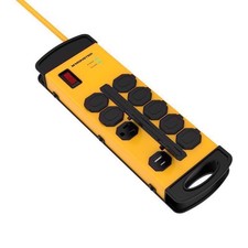 Monster Just Power it Up Surge Protector w/USB 8 Outlets 15 ft Yellow 1080 J